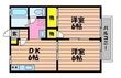フィオーレ倉敷Aの間取図