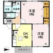 サンセール植田の間取図