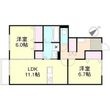倉敷市西阿知町の間取図