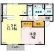 サンハイム撫川 B棟の間取図