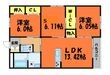 ALMA倉敷 Aの間取図