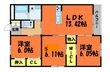 ALMA倉敷 Aの間取図