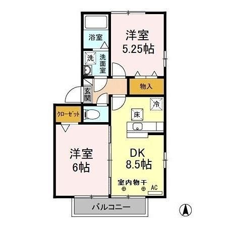 拡大写真:西多摩郡瑞穂町大字箱根ケ崎 1階102の間取り