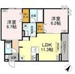 日野市豊田3丁目の間取図