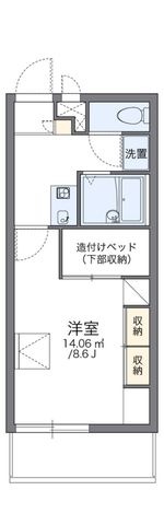 拡大写真:羽村市羽中3丁目 2階202の間取り