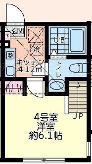 拡大写真:相模原市緑区元橋本町 2階204の間取り