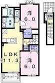 青梅市長淵2丁目の間取図