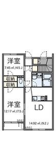 東大和市立野2丁目の間取図