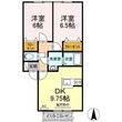 東大和市高木1丁目の間取図
