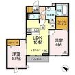 福生市加美平2丁目の間取図