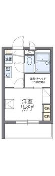 府中市白糸台1丁目の間取図