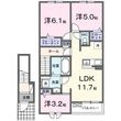 武蔵村山市中藤3丁目の間取図