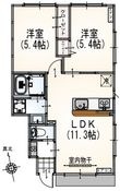 小金井市緑町５丁目の間取図