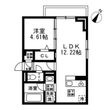 国立市谷保4丁目の間取図