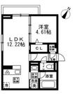国立市谷保4丁目の間取図