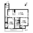 国立市谷保4丁目の間取図