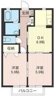 立川市曙町３丁目の間取図