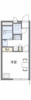 レオパレスHSIRIVERの間取図