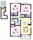 グランボナール4の間取図