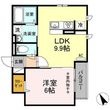 イースト河辺の間取図