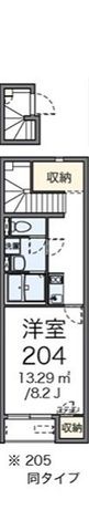 クレイノGARDEN丘2の間取図
