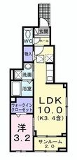 写真:ルソレイユ 1階101の間取図