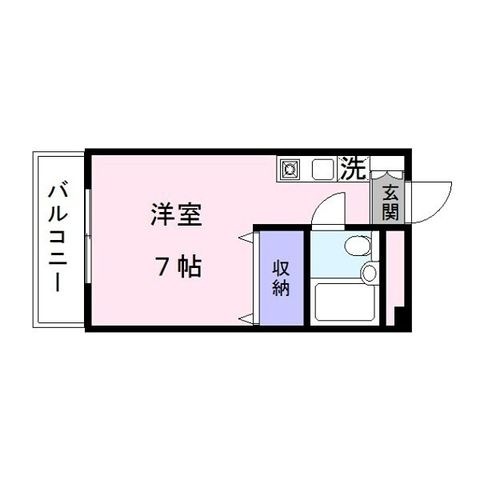 拡大写真:植村ビル 3階223の間取り