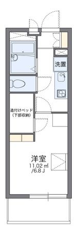 拡大写真:レオパレスタスコ 3階303の間取り