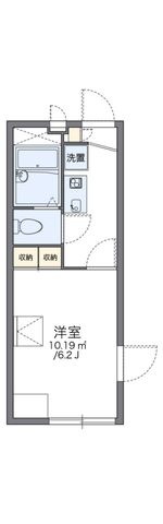 拡大写真:レオパレスハピネス 1階101の間取り
