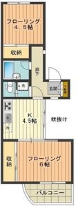 写真：八王子市初沢町2階の間取図