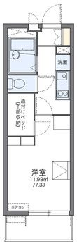 レオパレスディアコートFの間取図