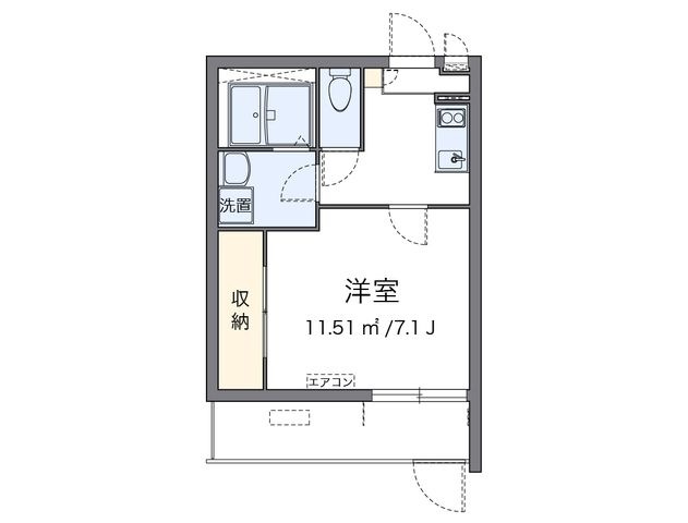 拡大写真:八王子市日吉町 1階K1の間取り