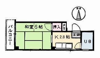 拡大写真:タウニー城北 3階302の間取り