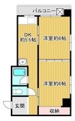 長谷コーポの間取図