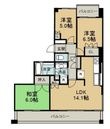 パークコート加古町の間取図