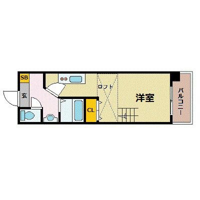 拡大写真:グラビスコート紙屋町 9階903の間取り