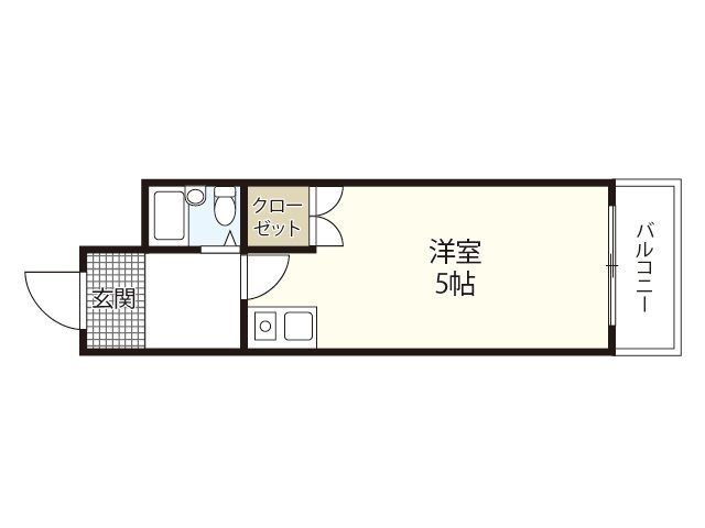 拡大写真:コート上東雲 2階203の間取り