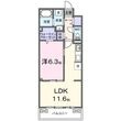 中筋1丁目アパートの間取図