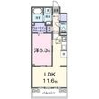 中筋1丁目アパートの間取図