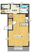 メゾンドフルール2の間取図