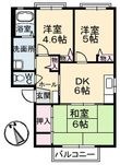 イーストパーク D棟の間取図