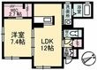 プロヌーブ西本浦A棟の間取図