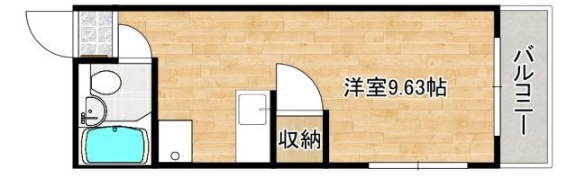 拡大写真:メゾン敬 7階704の間取り