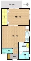 石﨑皆実町貸家の間取図