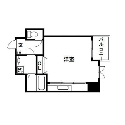 拡大写真:BOND BLD.Ⅳ 3階304の間取り