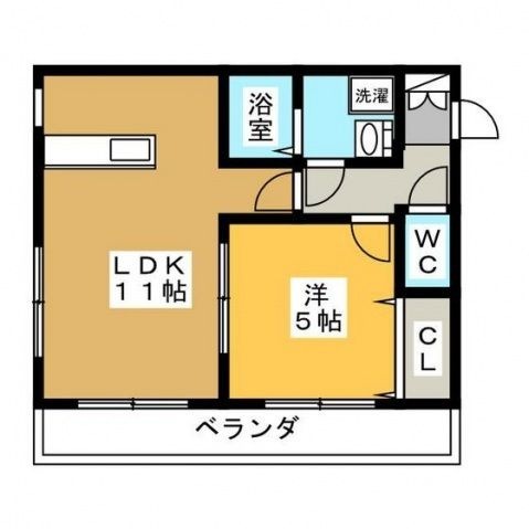 拡大写真:ヘーベルメゾン翠 4階401の間取り
