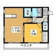 ヘーベルメゾン翠の間取図
