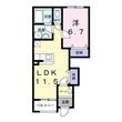 ヒュッゲの間取図