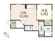 Mハイム南蟹屋の間取図