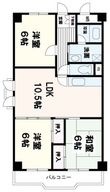 アームズ皆実の間取図